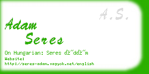 adam seres business card